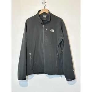 North Face‎ Jacket Mens Large Black Apex Soft Shell Full Zip